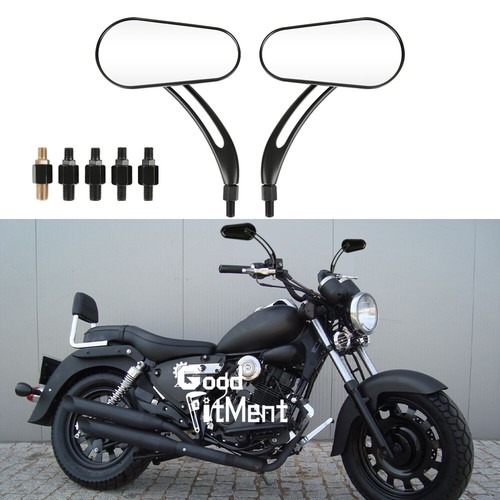 Motorrad schwarz seitenspiegel - schwarz,
