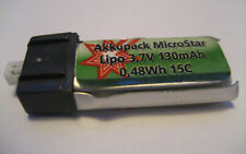 Akkupack MicroStar Lipo 3,7V 130mAh 15C - #140161 f. Micromodelle Wave 00 5220