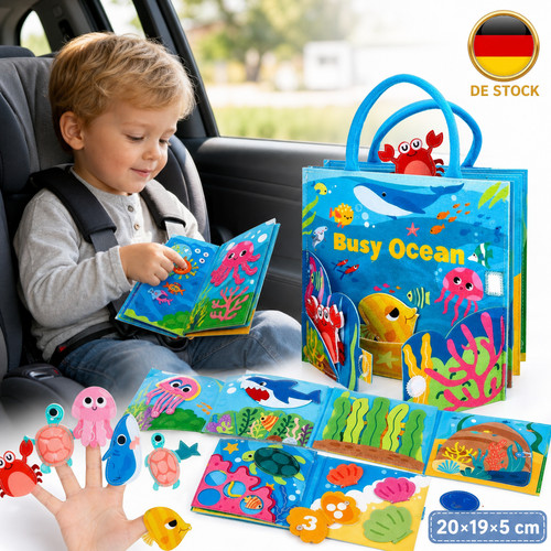 Filz ruhiges buch montessori - filz,