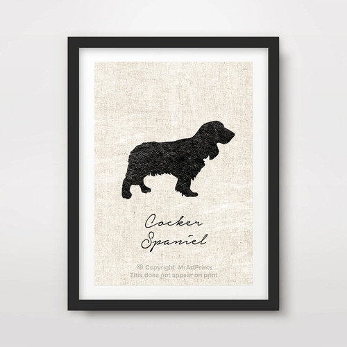Cocker spaniel hund kunstdruck - spaniel,