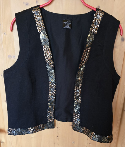 Bolero weste schwarz - weste, ;