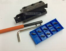 1 x SPANNBLOCK mit ABSTECH-SCHWERT(26mm) und GTN 3 Stechplatten MIT RECHNUNG!!