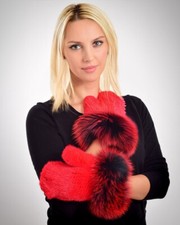 Damen pelz handschuhe aus - pelz-handschuhe,