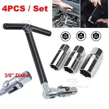 4Tlg Zündkerzenschlüssel Set 16/18/21mm Kerzenschlüssel Steckschlüssel Satz Nuss