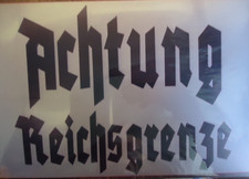 Achtung reichsgrenze 20 x - ,