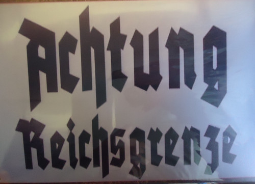Achtung reichsgrenze 20 x - ,