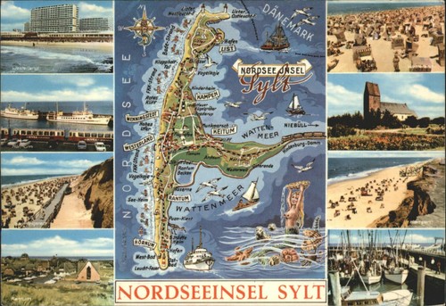 Vintage nordseeinsel sylt - vintage,