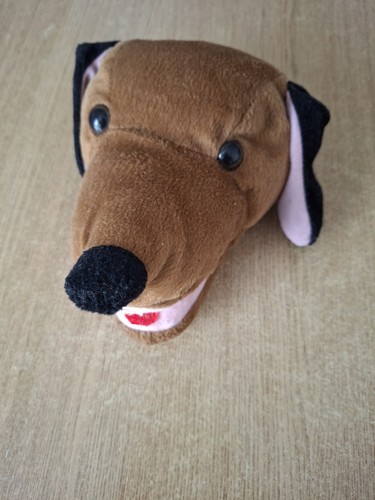 Spielzeug handpuppe hund - hund, braun