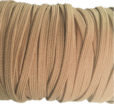 3 Meter Korsett Schnur hochwertig aus Baumwolle 5 mm Breit Beige