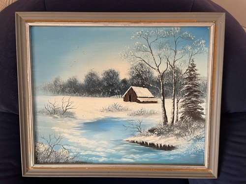 ölgemälde winterlandschaft - Ölgemälde,