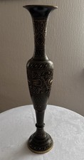 Große schwere Messing Vase