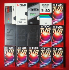 Konvolut: 15 VHS-Video-Leerkassetten bespielt – sehr guter Zustand