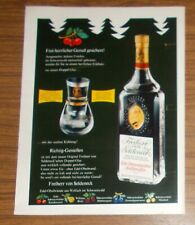 Seltene Werbung FREIHERR VON SELDENECK - Echt Schwarzwälder Kirschwasser 1982