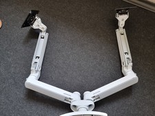 ONKRON Monitorhalterung Gasdruckfeder, 2 Monitore  13-32 Zoll Bildschirme 9kg,