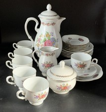 Porzellan Kaffeeservice; Beyer&Bock Volkstedt Pastorale; GDR; 1931-1990