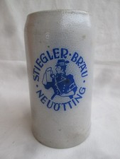 Krug 1 Liter - Masskrug - Brauerei - Stiegler Bräu - Neuötting - 30er J.
