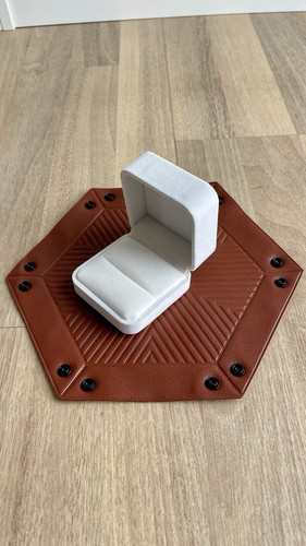 Samt ring box - samt, schmucketui