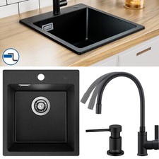 40x45CM Spülbecken Schwarz