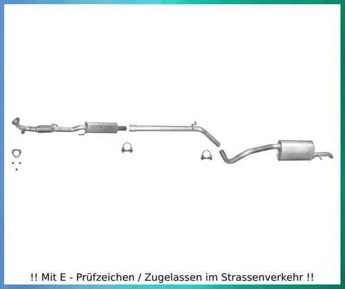 Auspuffanlage für polo 9n - auspuffanlage,