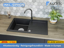 Faizee granitspüle 75x43 cm - granitspüle, 75x43,5