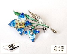 Jugendstil Brosche Blumen