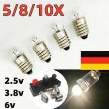 5-30 Stück Glühbirne E10 2.5V-6V Birnchen für Krippen-, Puppenhauslampen DE