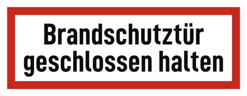 Brandschutztür geschlossen