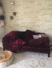 ARKETIPO - Chaiselongue  "WINDSOR", Farbe: Bordeaux, Recamiere, Ottomane