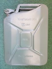 ⛽Benzinkanister Metall 20 L / Stahlblech-Kanister Armeekanister NVA Grün gebr. !