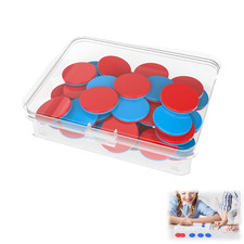 50 Stück Wendeplättchen Plastik Mathe Rechenhilfe Zählchips für Grundschule Rech