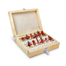 12 tlg - 8 mm HM Fräsersatz Nutfräser Fräser für Oberfräse Holzfräser Oberfräser