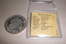 5 Deutsche Mark 625 Silber Stempelglanz von 1974 aus Sammlung