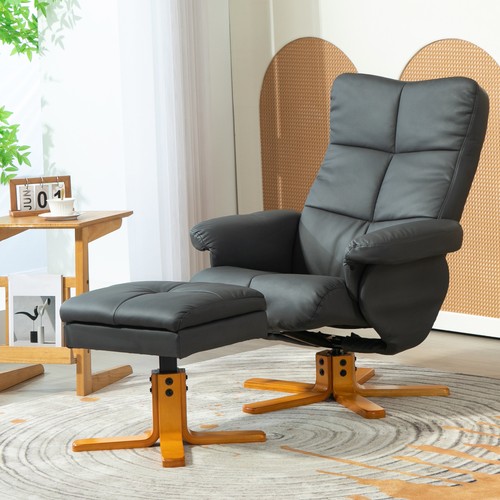 Homcom relaxsessel mit hocker - mit,