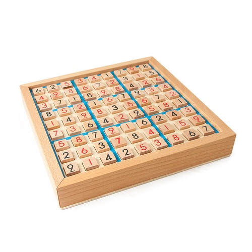 Hölzernes sudoku brettspiel - hölzernes,