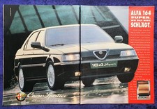 Alfa Romeo 164 Super mit V6 Motor,  originale aus Werbung 1993  Großformat