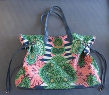 Holly & White by Lindex Tasche Shopper 40 x 37 x 19 Bunt Blau Grün Rot Beutel