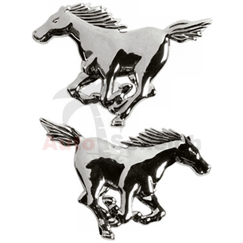 Mustang emblem zeichen chrom - mustang,
