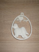 Old English Sheepdog ( Bobtail ) als Anhänger für Ostern und Allgemein