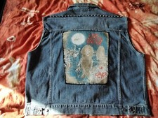 SLAYER METAL KUTTE GR XXL Original 80er Vintage Backpatch Aufnäher Patch Nieten 