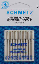10 Universal Nähmaschinen Nadel Schmetz Stärke 70 - 100 (auch für Jeans / Leder)