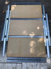 Lageregal Steckregal, Metall, verzinkt, 90x92x45 cm, 3 Fachböden Holzwerkstoff