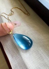 Natürlicher blauer aquamarin - natürlicher,