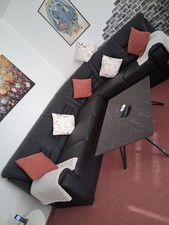 Couchgarnitur, Rundecke + Sessel und Couchtisch Zu Verkaufen