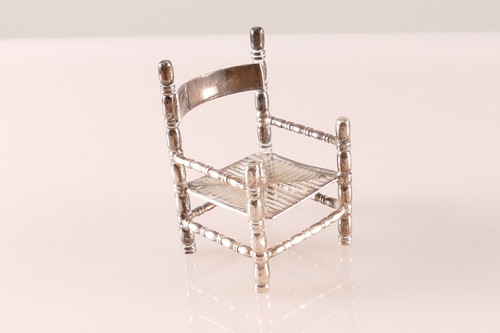 Silberfigur miniatur stuhl - silberfigur,