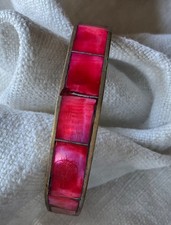 Armreif Messing Perlmutt