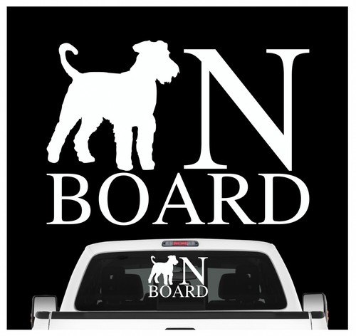 Airedale terrier board auto - terrier,