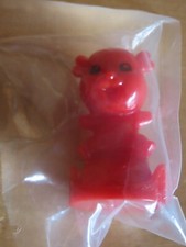 Figur Drachen rot verschweißt (Stempel) klein ca. 3,8 cm H/ MPG FT 026