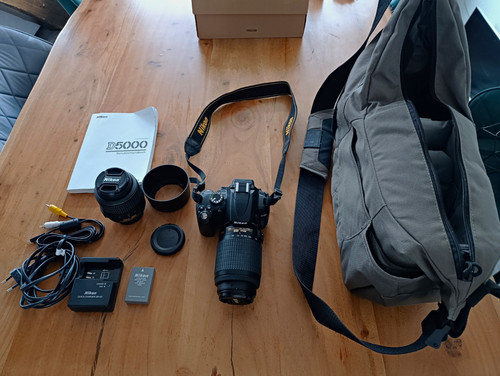 Nikon d5000 dslr set 55 - nikon, 18-55