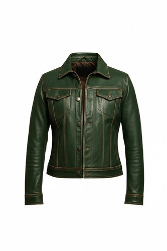 Trucker echt lammfell leder - trucker,