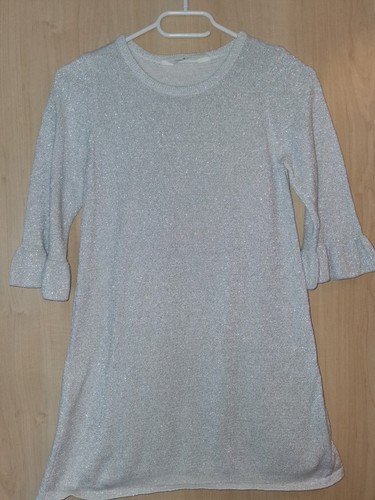 Silbernes glitzer kleid mit - silbernes,
